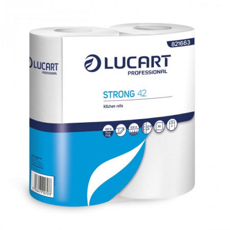 Lucart Strong 42 Kitchen Towels 2 Ply - Pack 24
