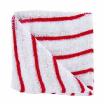 Ramon Hygiene Red Striped Dish Cloths - Pack 10