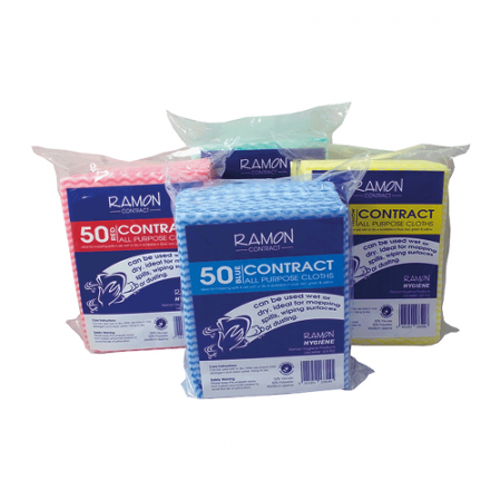 Ramon Hygiene Green Contract All Purpose Cloths - Pack 50